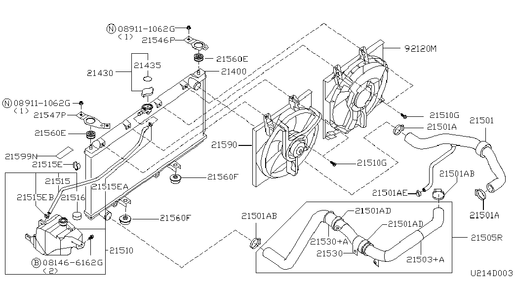 NISSAN 214301P111 - Korkki, jäähdytin onlydrive.pro