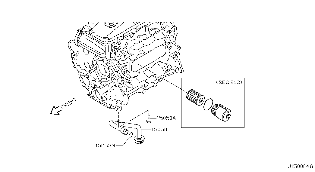 NISSAN 15050VC101 - Oil Filter onlydrive.pro