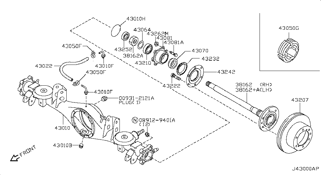 NISSAN 43206VB000 - Brake Disc onlydrive.pro