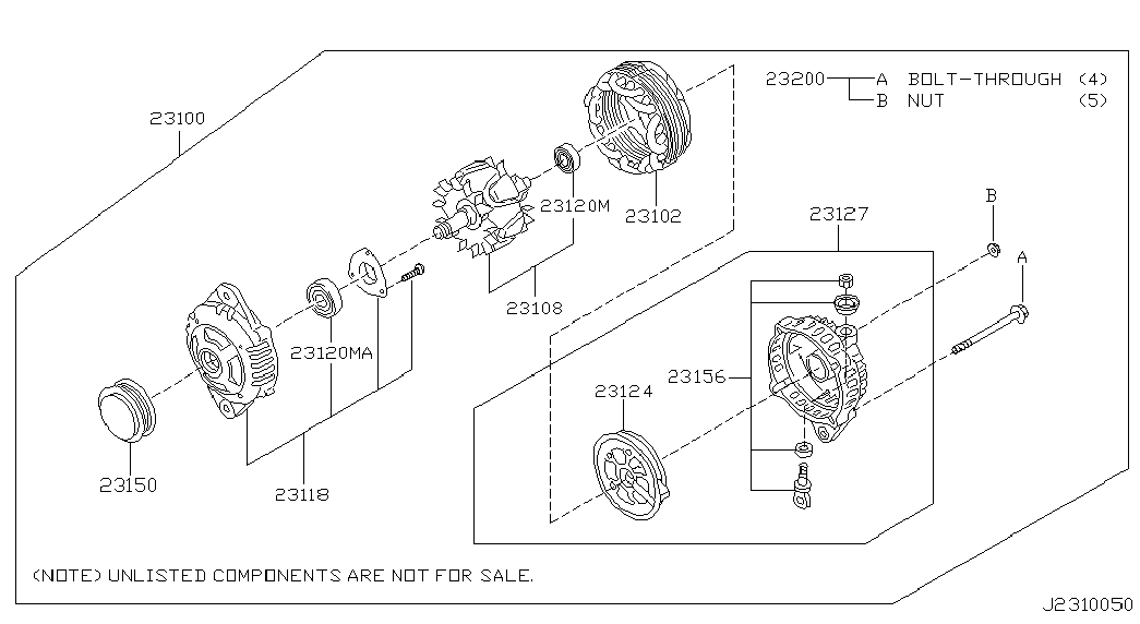 NISSAN 23100-VC10B - Alternator onlydrive.pro