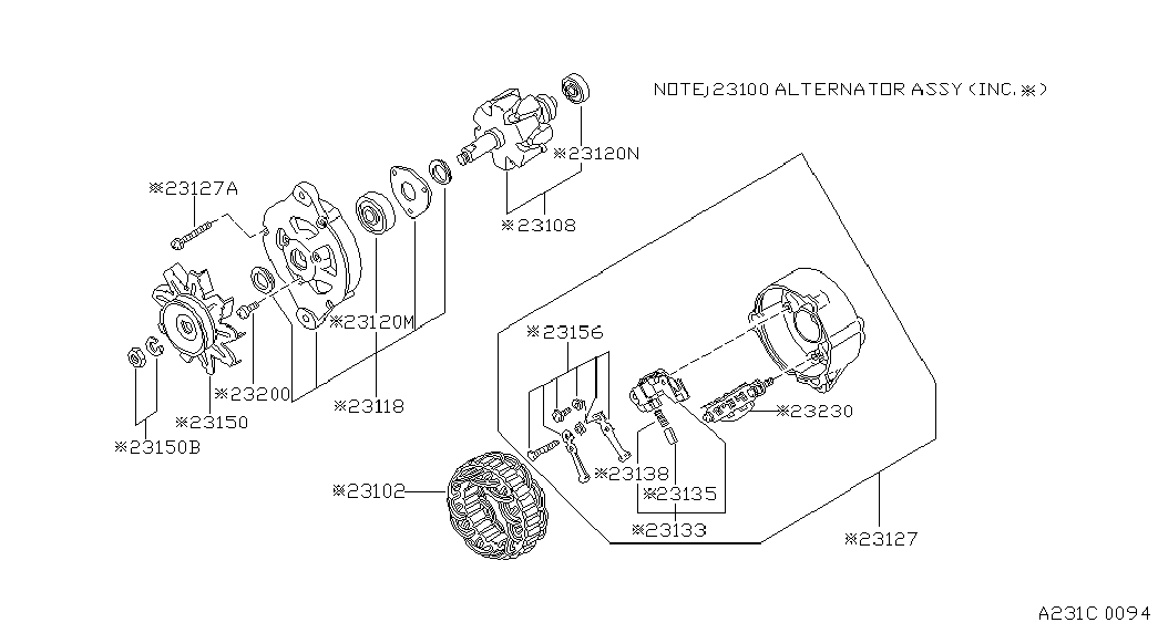 NISSAN 23100-27G10 - Alternator onlydrive.pro