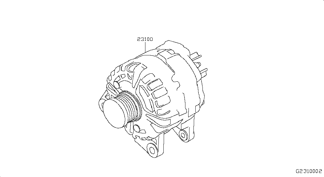 NISSAN 231004BE0B - Ģenerators onlydrive.pro