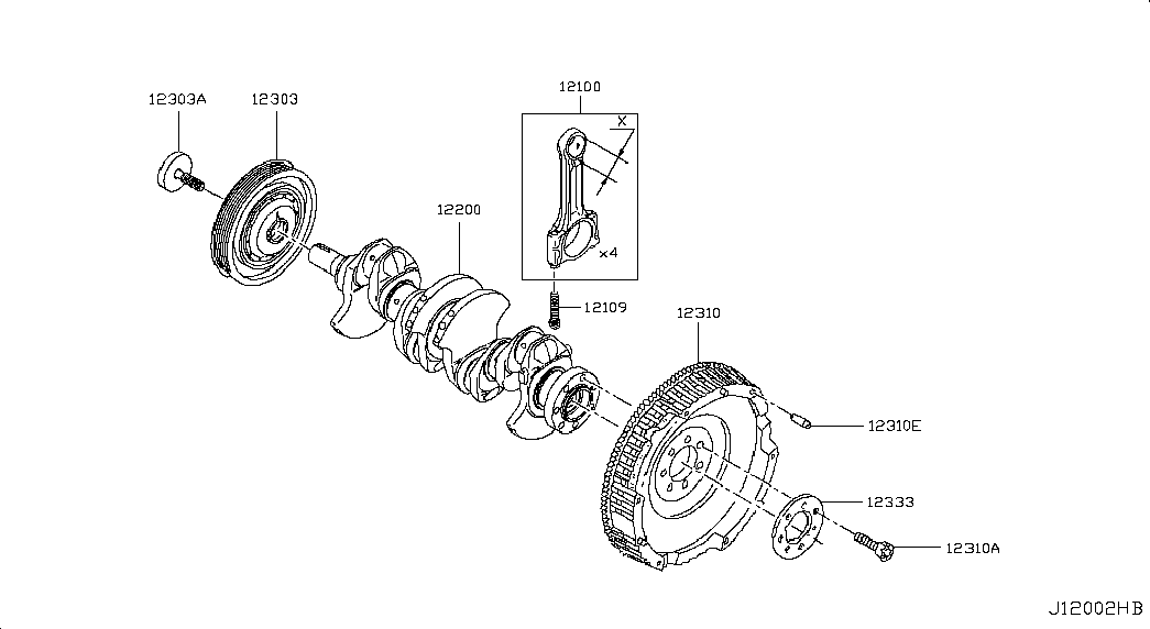 NISSAN 12201-00QAW - Pulley Bolt onlydrive.pro