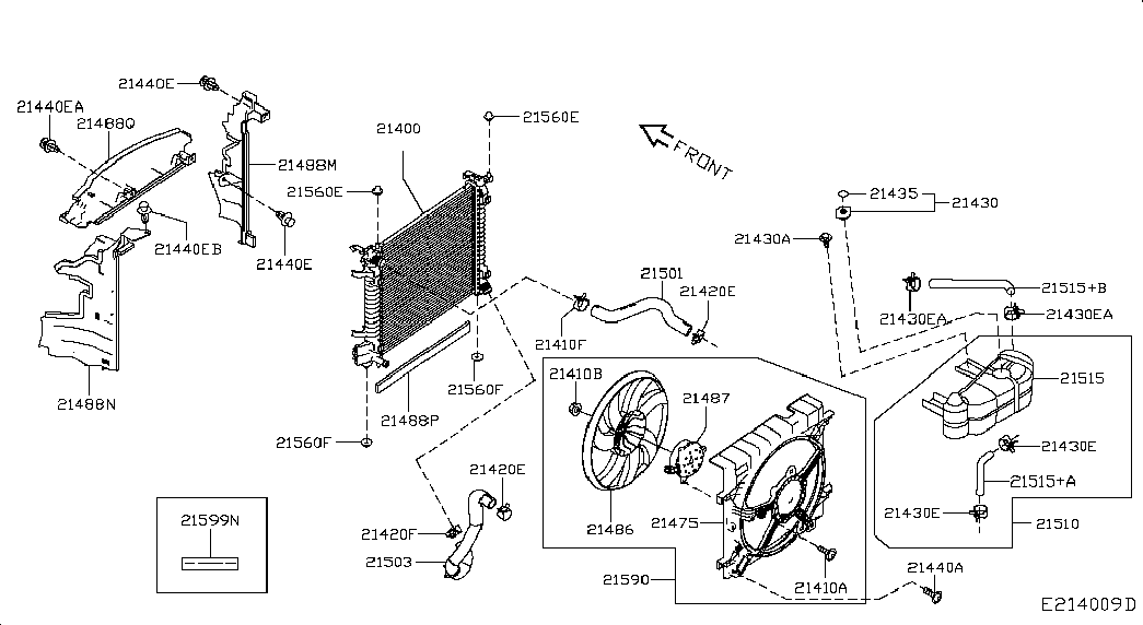 NISSAN 214308999C - Korkki, jäähdytin onlydrive.pro