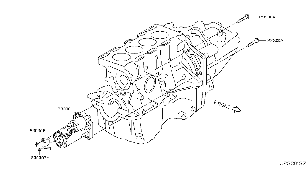 NISSAN 23300-00Q2C - Käynnistinmoottori onlydrive.pro