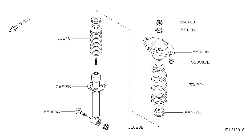 NISSAN 56210-BM425 - Iskunvaimennin onlydrive.pro