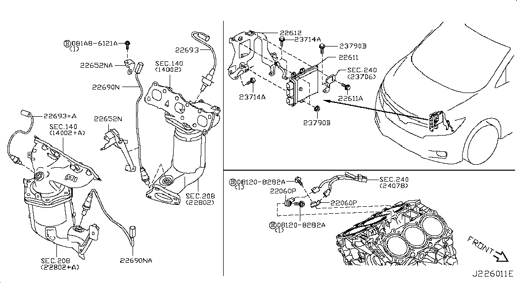 NISSAN 226931JA0A - Lambda zonde onlydrive.pro