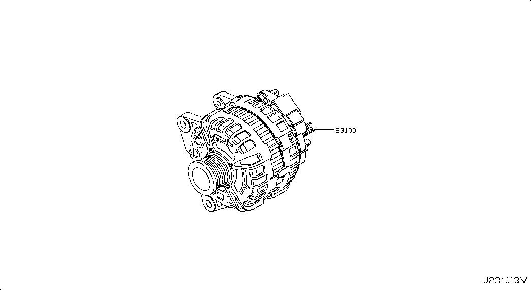 NISSAN 231004BE0A - Alternator; alternator assy: 01 pcs. onlydrive.pro