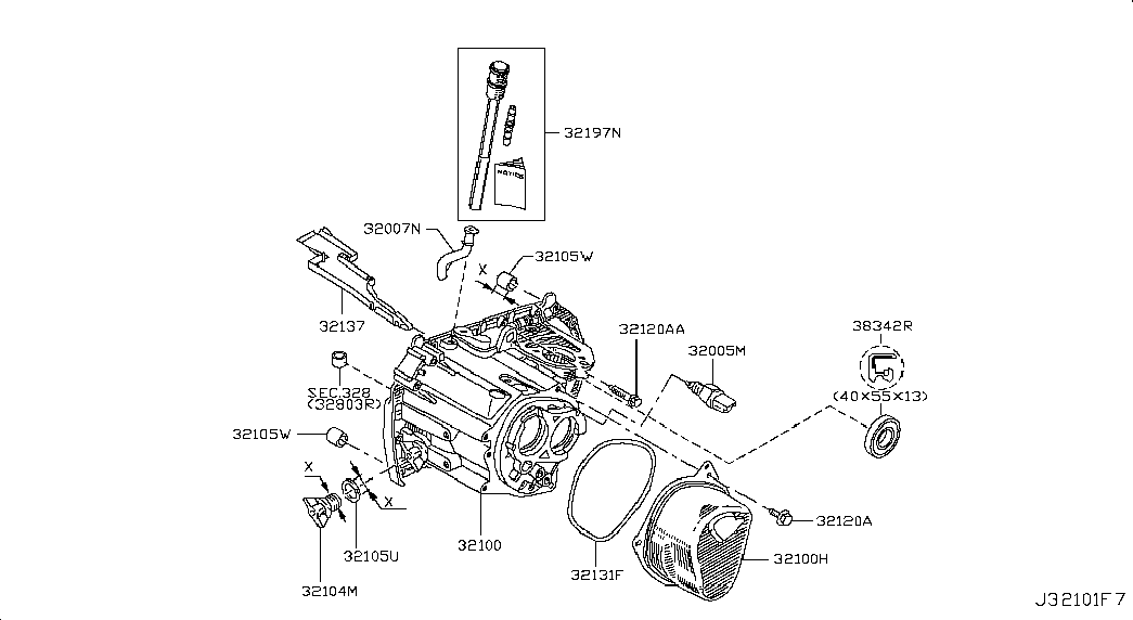 NISSAN 3832200QAA - Eļļas šļūtene onlydrive.pro