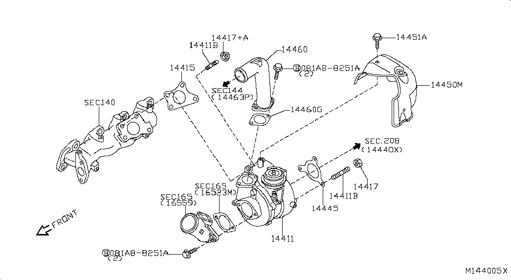 NISSAN 14411EC00C* - Kompresorius, įkrovimo sistema onlydrive.pro