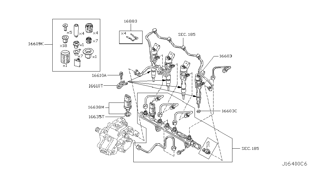 NISSAN 16626BN700 - Blīvgredzens, Sprauslas kanāls onlydrive.pro