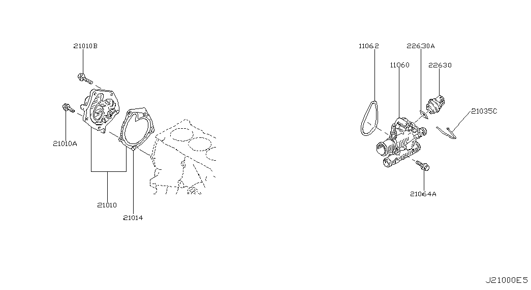 NISSAN 21010-AW300 - Veepump onlydrive.pro