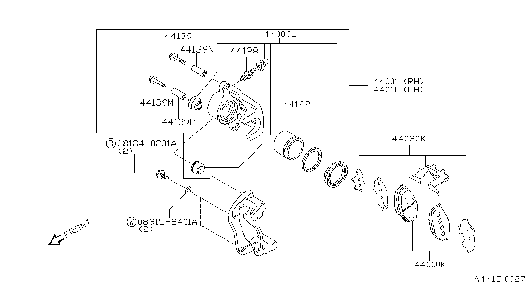 NISSAN 44126-32G00 - Piston, brake caliper onlydrive.pro