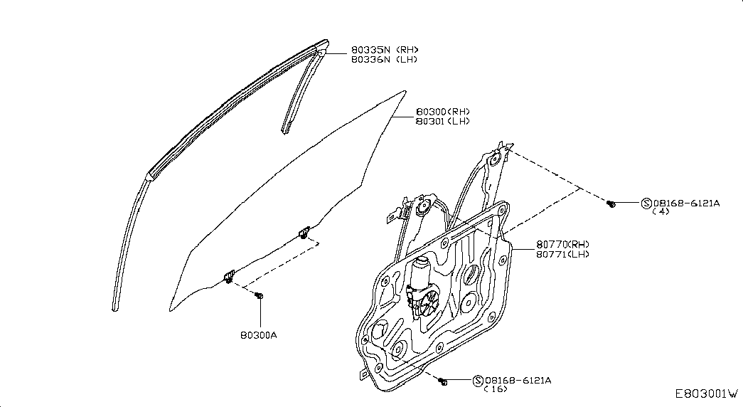 NISSAN 80771-JD000 - Стеклоподъемник onlydrive.pro