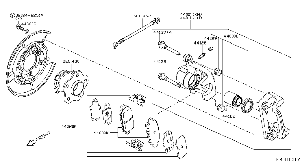 Suzuki D4060JA00A - Piduriklotsi komplekt,ketaspidur onlydrive.pro