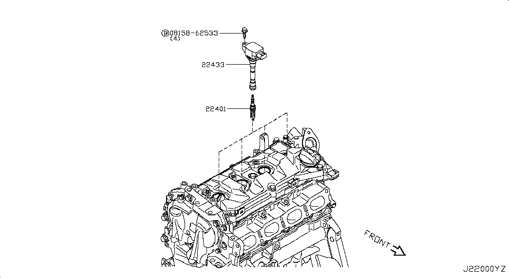 NISSAN 22401-1KC1C - Ignition system; sumitomo: 04 pcs. onlydrive.pro