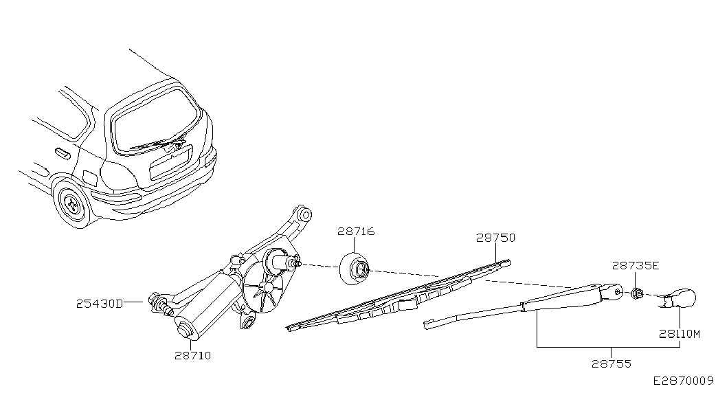 NISSAN 28790-BM410 - Pyyhkijänsulka onlydrive.pro