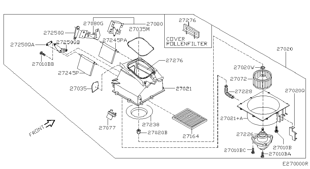 NISSAN 27891-BM400 - Filter, interior air onlydrive.pro