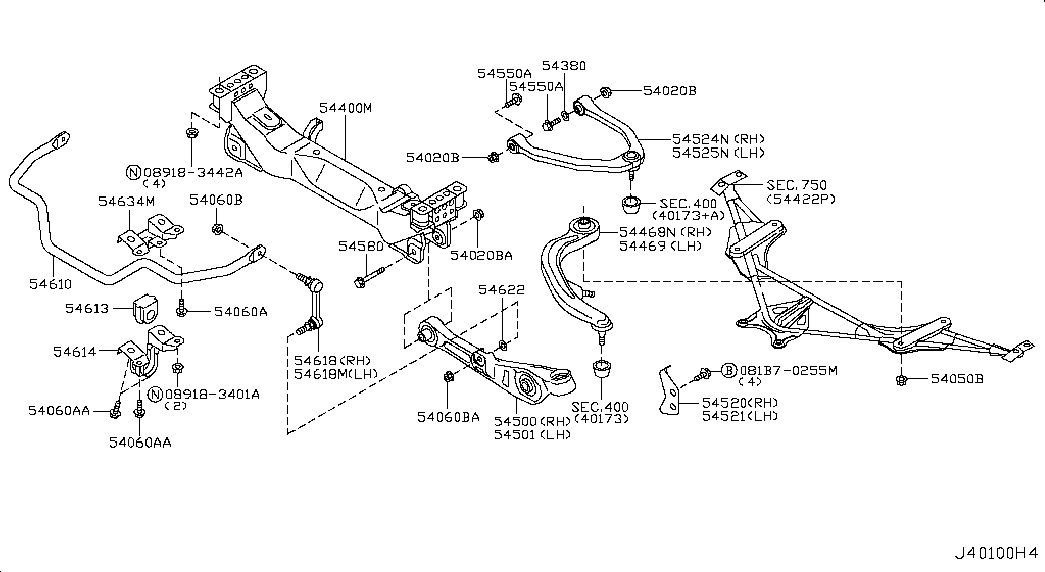 NISSAN 54618-AL502 - Тяга / стойка, стабилизатор onlydrive.pro