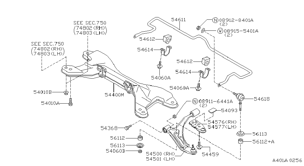 NISSAN 54618-50Y00 - Stabilisaator,Stabilisaator onlydrive.pro