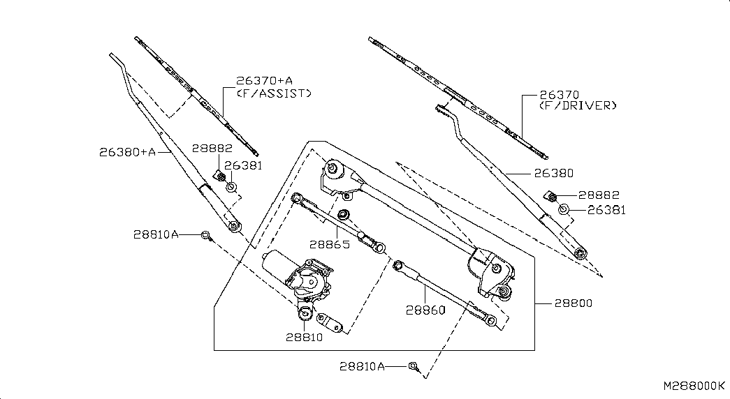 NISSAN 28890EB410 - Щетка стеклоочистителя onlydrive.pro