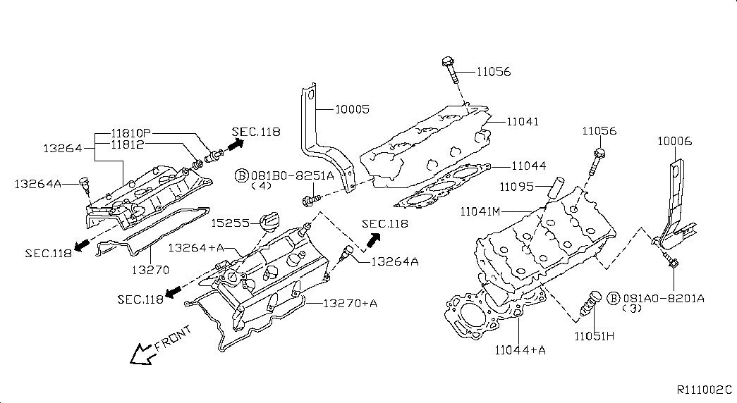 NISSAN 13270ZA000 - Tarpiklis, svirties dangtis onlydrive.pro