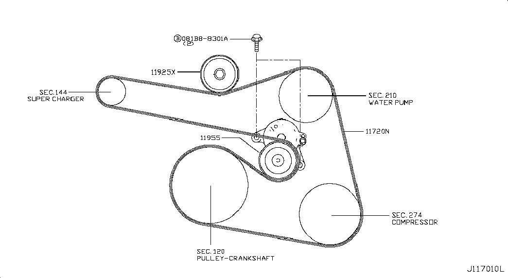 NISSAN 11920-3KY0A - Ķīļrievu siksna onlydrive.pro