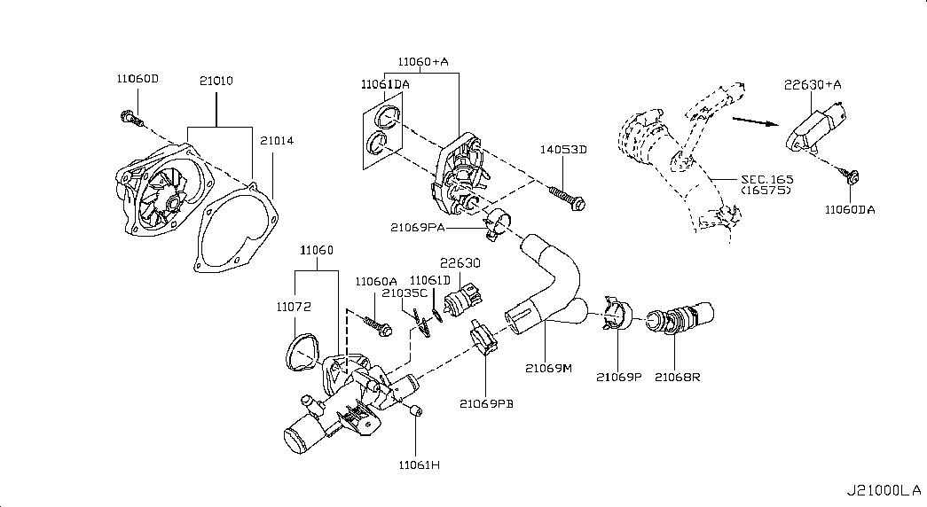 Suzuki 2101000QAS - Vesipumppu onlydrive.pro