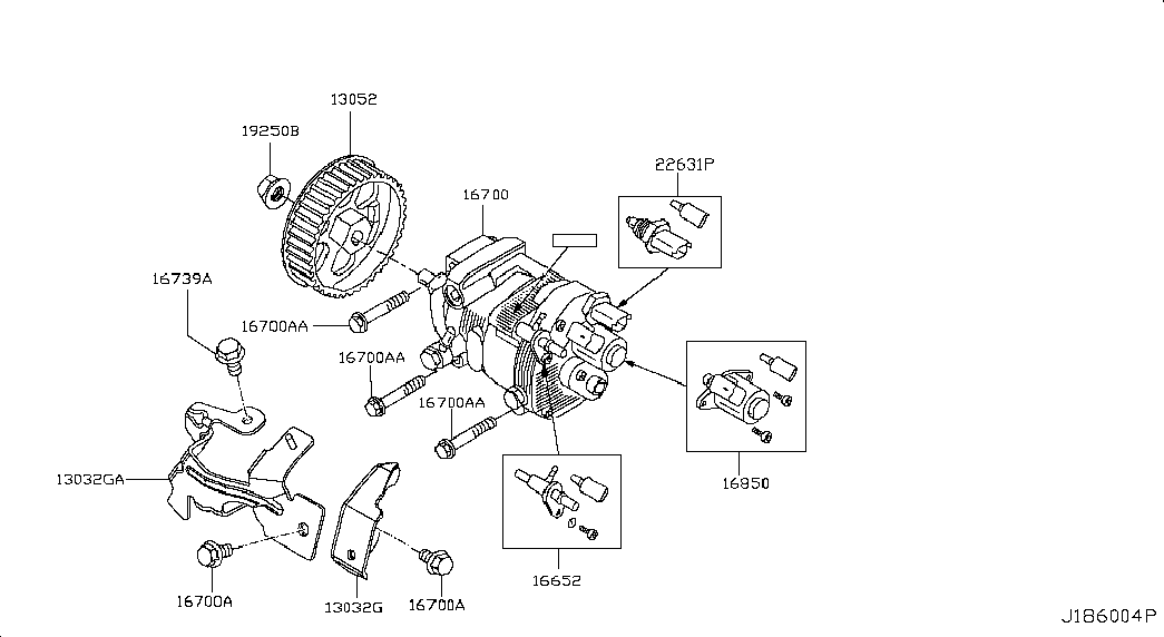 NISSAN 2267000QAC - Fuel injection pump; injection pump: 01 pcs. onlydrive.pro