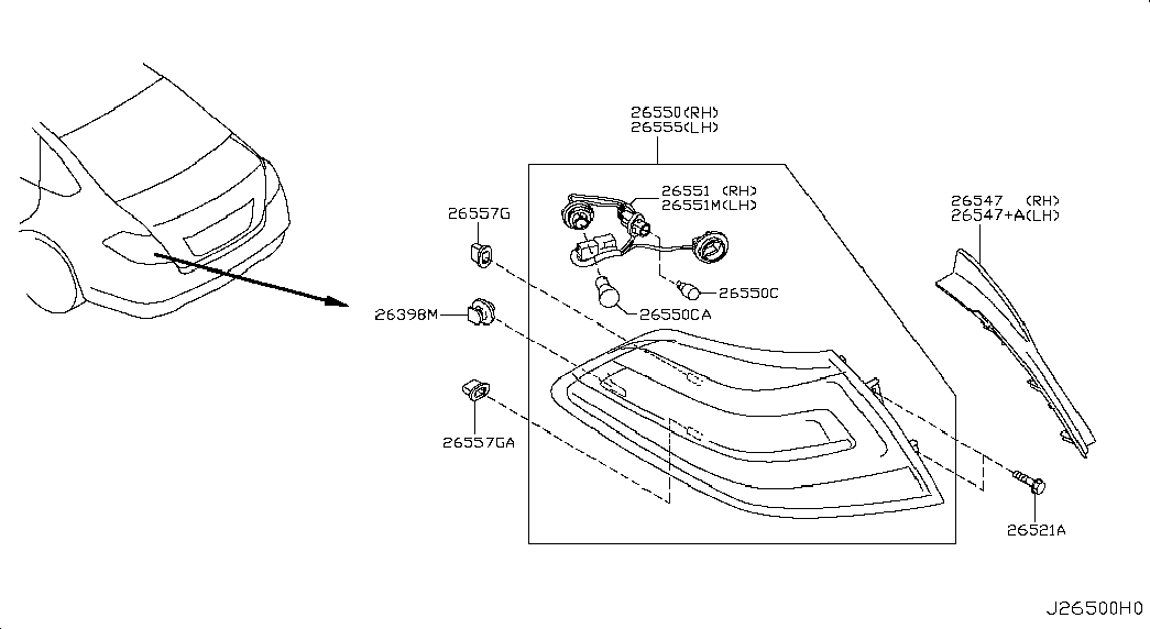 NISSAN 26271-89919 - Лампа накаливания, фонарь указателя поворота onlydrive.pro