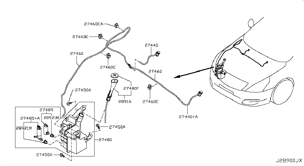 NISSAN 28920JA00A - Windshield washer; windshield washer: 01 pcs. onlydrive.pro