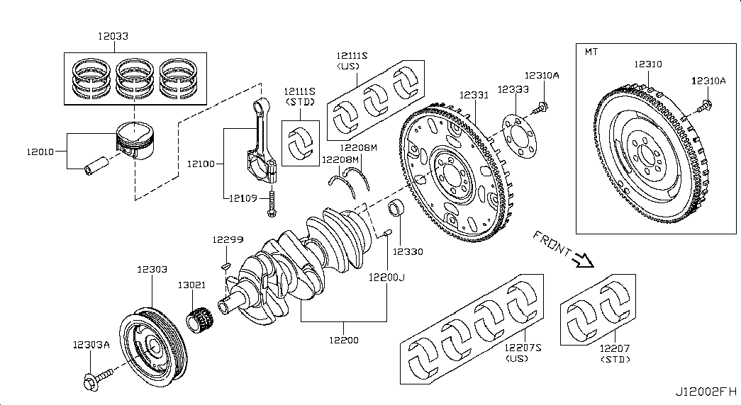 NISSAN 13021-EE50A - Mootori keti komplekt onlydrive.pro