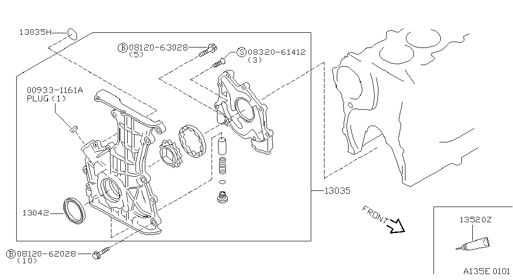 NISSAN 13510-53J11 - Jakoketjusarja onlydrive.pro