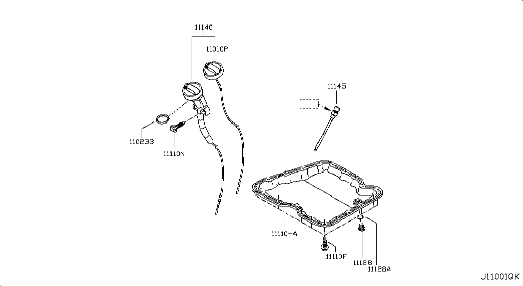 NISSAN 11110-00Q1B - Oil sump onlydrive.pro