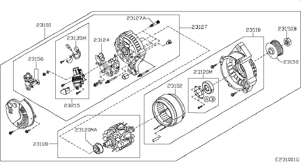 NISSAN 23100-BC00A - Alternator onlydrive.pro