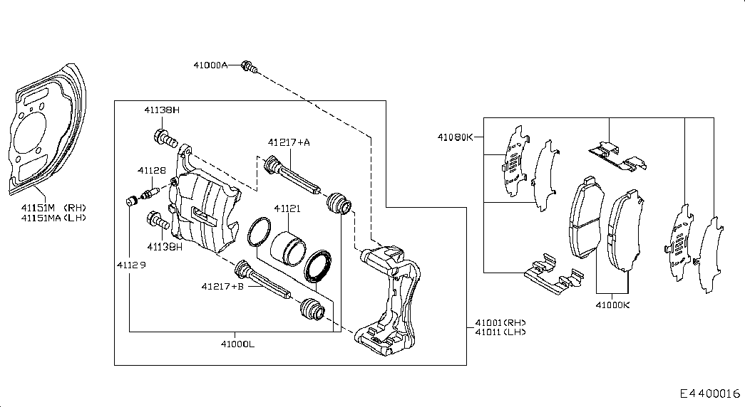 NISSAN 41121JE00A - Piston, brake caliper onlydrive.pro