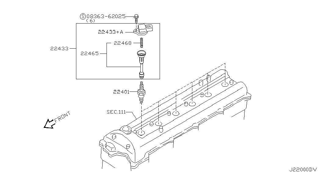 NISSAN 22401-8H514 - Свеча зажигания onlydrive.pro