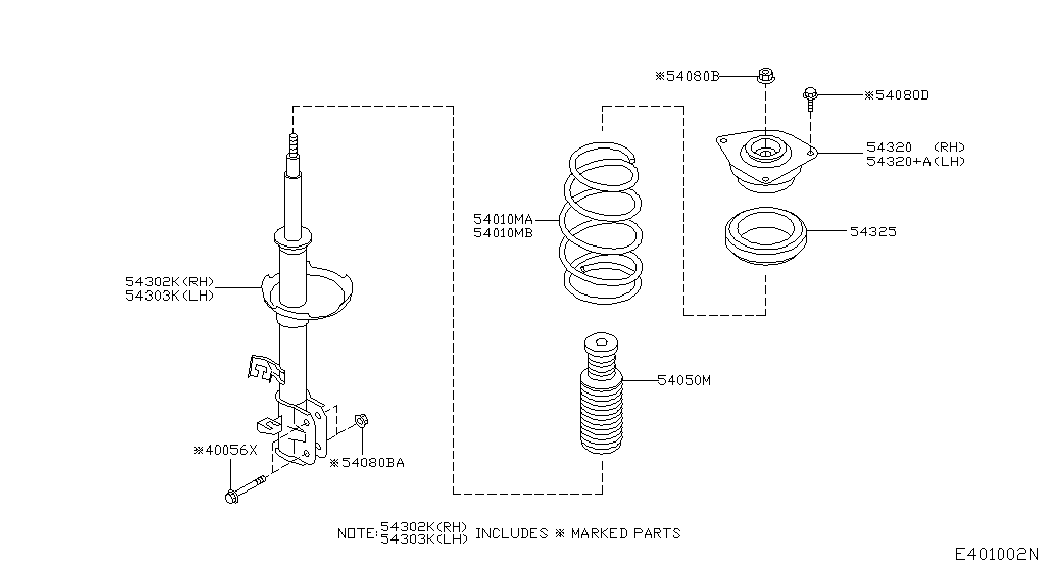 NISSAN 54010-9U01A - Balstiekārtas atspere onlydrive.pro