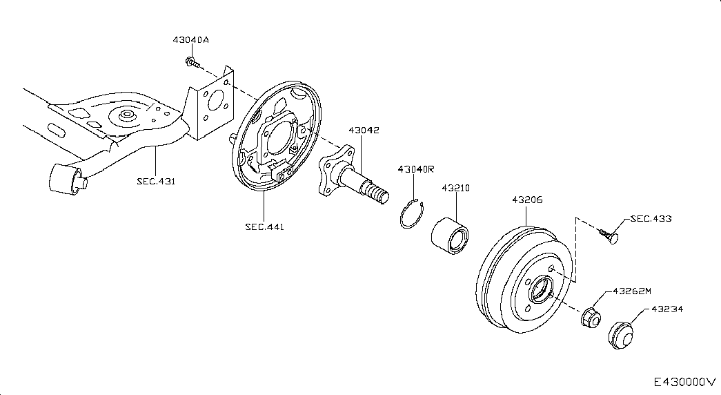 NISSAN 43042-AX600 - Rato stebulė onlydrive.pro