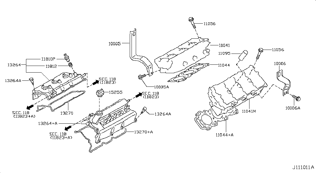 RENAULT 13 27 08J 102 - Blīve, Motora bloka galvas vāks onlydrive.pro