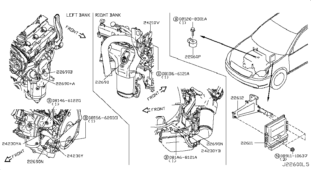 NISSAN 22690-2A000 - Lambda andur onlydrive.pro