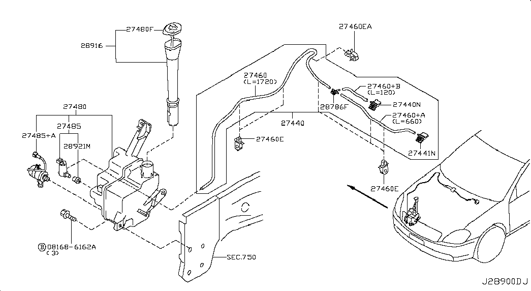 RENAULT 2892050Y00 - Klaasipesuvee pump,klaasipuhastus onlydrive.pro