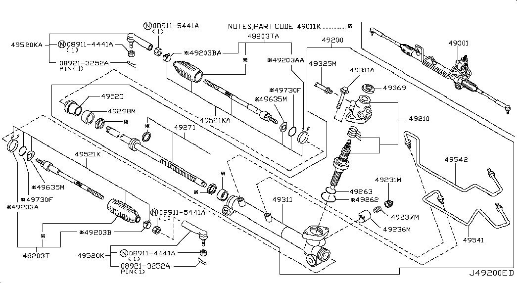 NISSAN D8520-0P725 - Наконечник рулевой тяги, шарнир onlydrive.pro