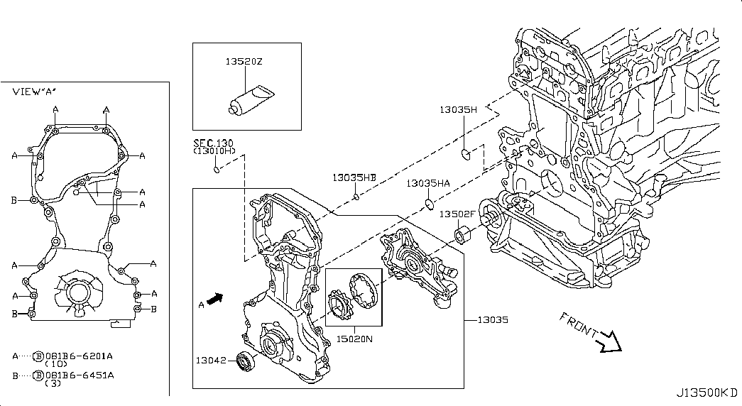 NISSAN 150666N202 - Veleno sandariklis, alkūninis velenas onlydrive.pro