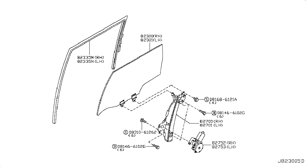 NISSAN 807318991A - Aknatõstuk onlydrive.pro