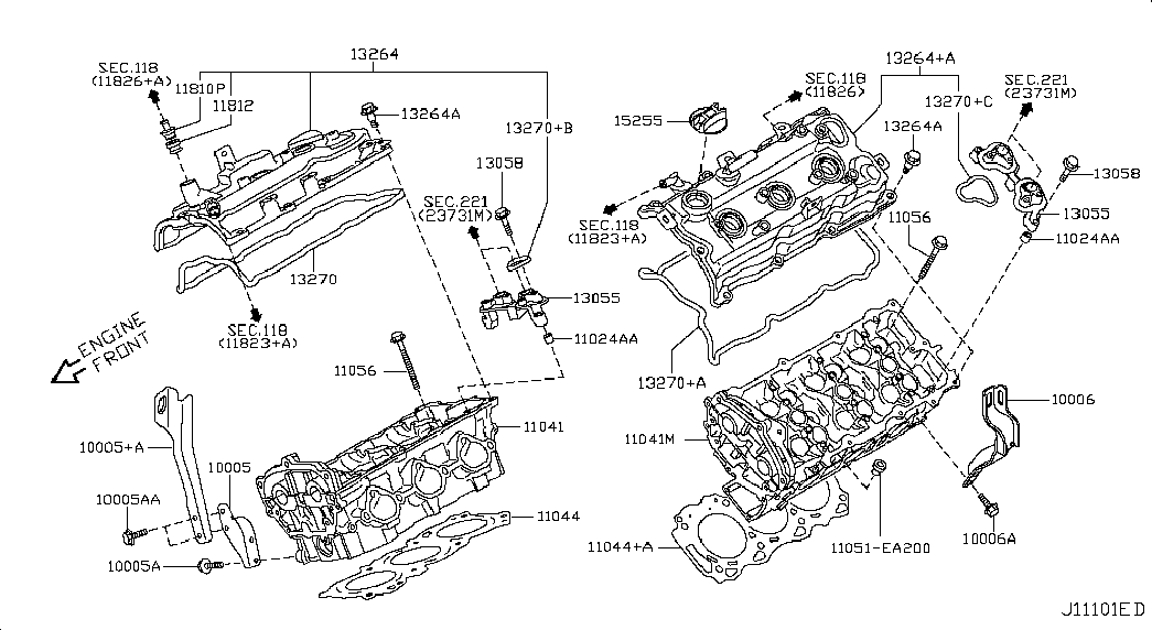 NISSAN 110449N00B - Blīve, Motora bloka galva onlydrive.pro