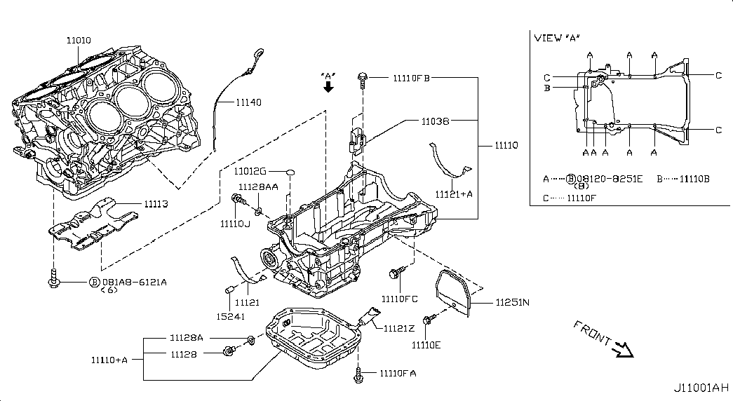 NISSAN 11121-31U10 - Blīve, Eļļas vācele onlydrive.pro