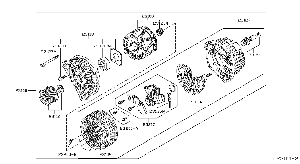 NISSAN 23100-JD71A - Ģenerators onlydrive.pro