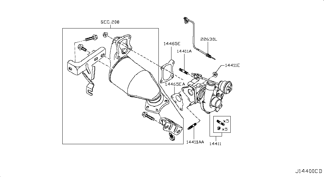 FORD 1441100Q0F - Mounting Kit, charger onlydrive.pro