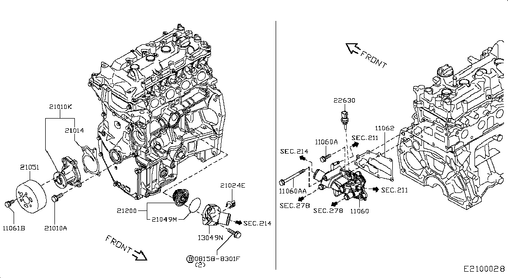 NISSAN 21014-ED000 - Veepump onlydrive.pro